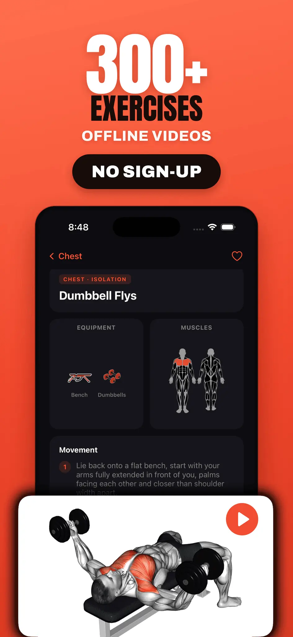 Screenshot 2 of Gym Exercises & Workouts
