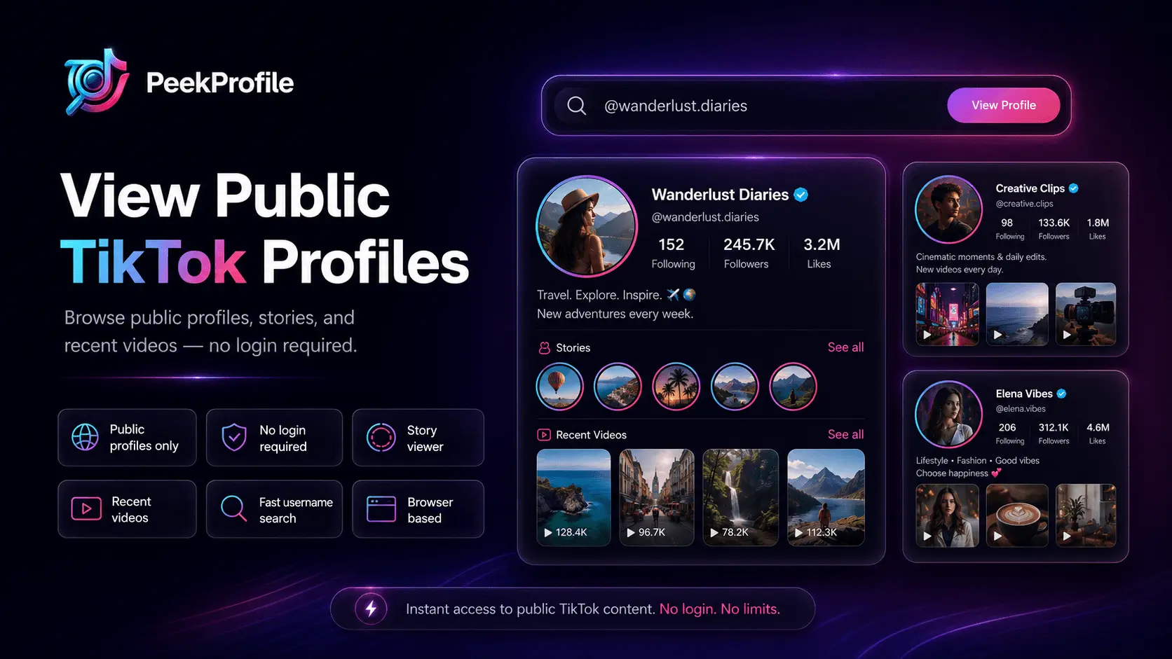 Screenshot 1 of PeekProfile