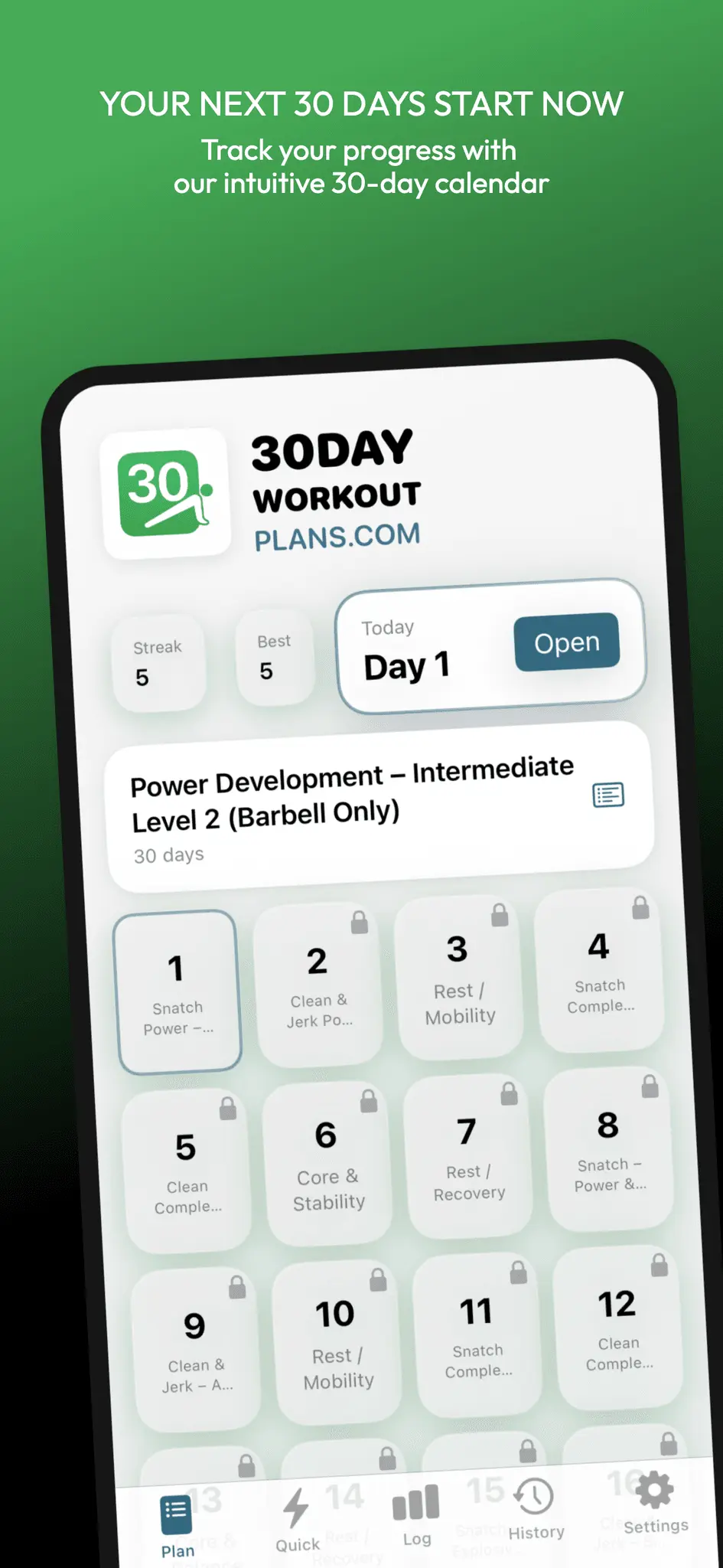 Screenshot 1 of 30Day Workout Plans: Training