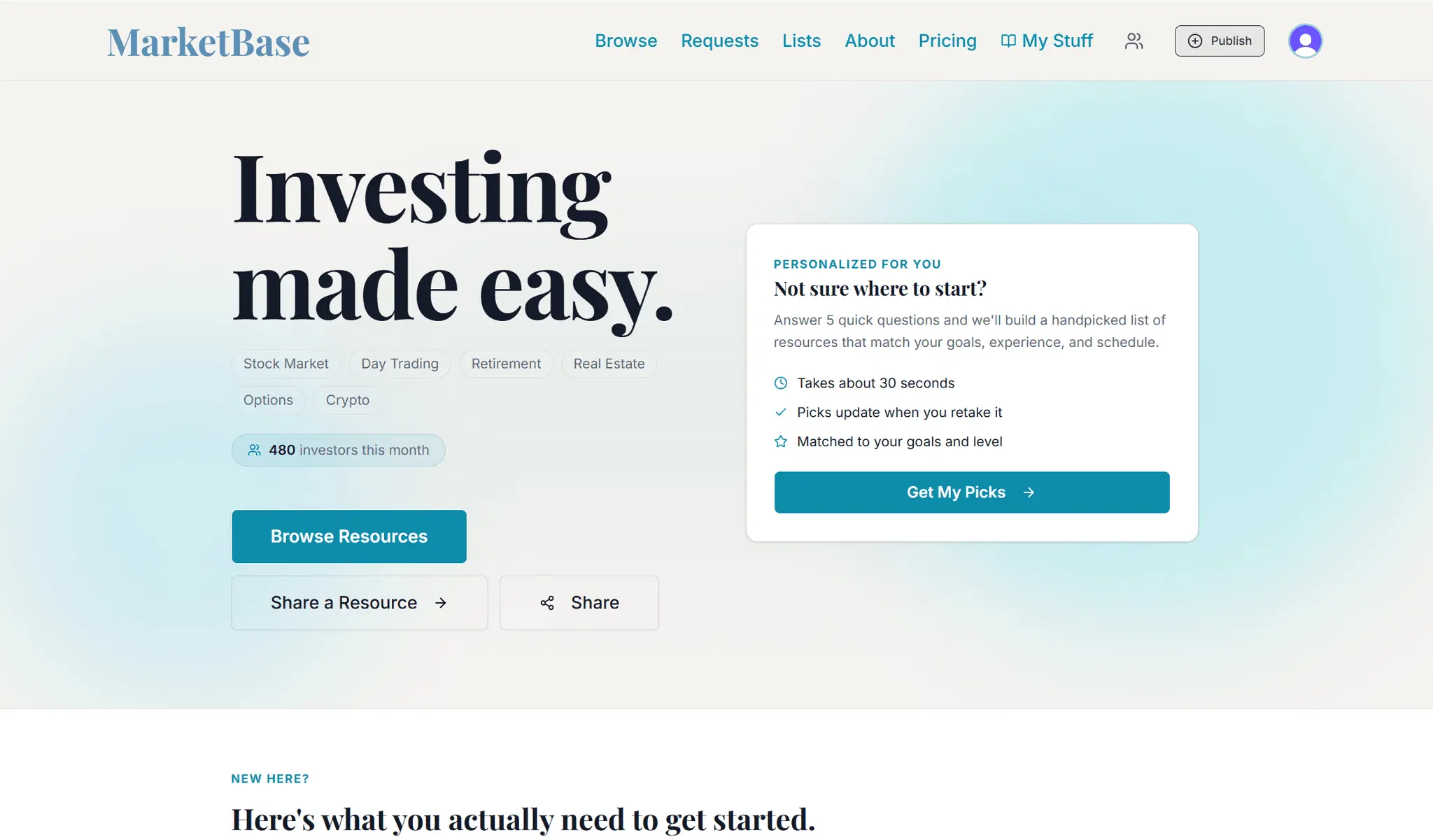 Screenshot 1 of MarketBase