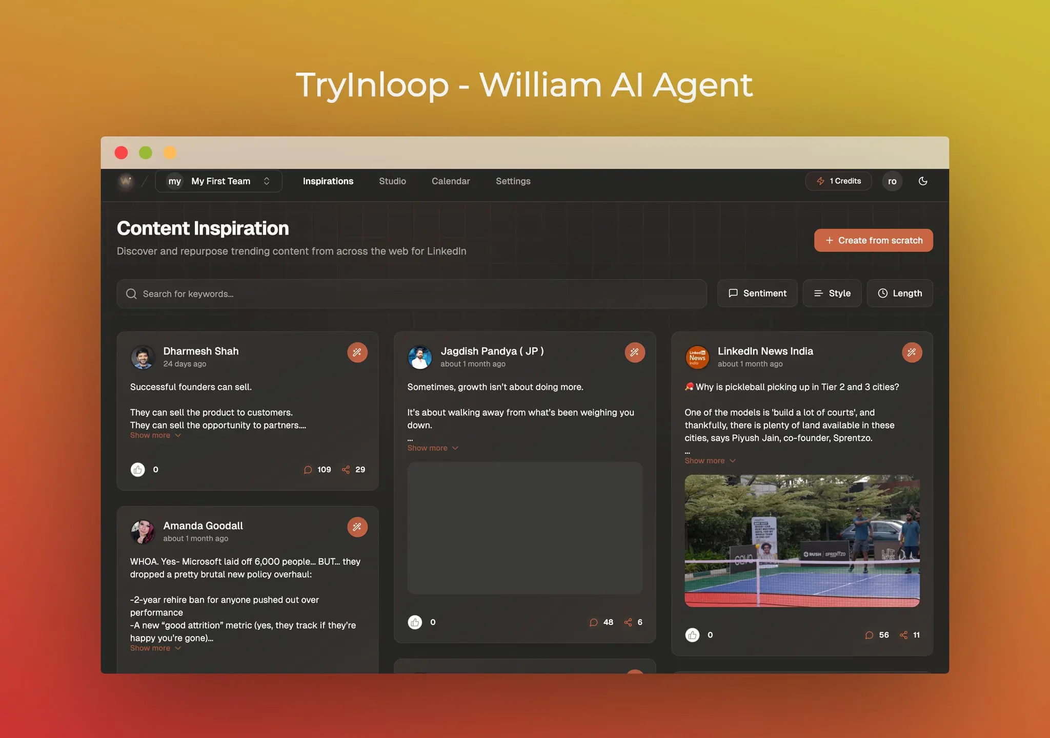Screenshot 1 of tryInloop