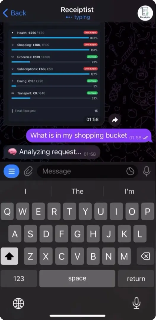 Screenshot 1 of Receiptist