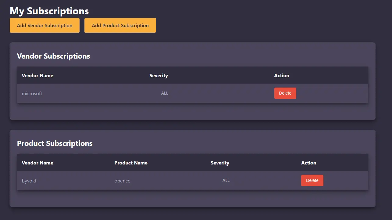 Screenshot 6 of CVE-Alert