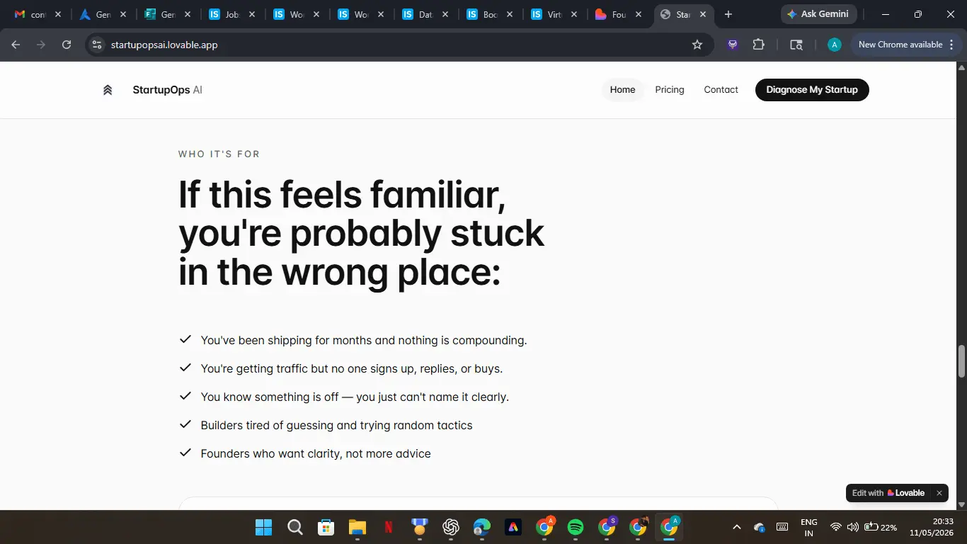 Screenshot 2 of StartupOps AI