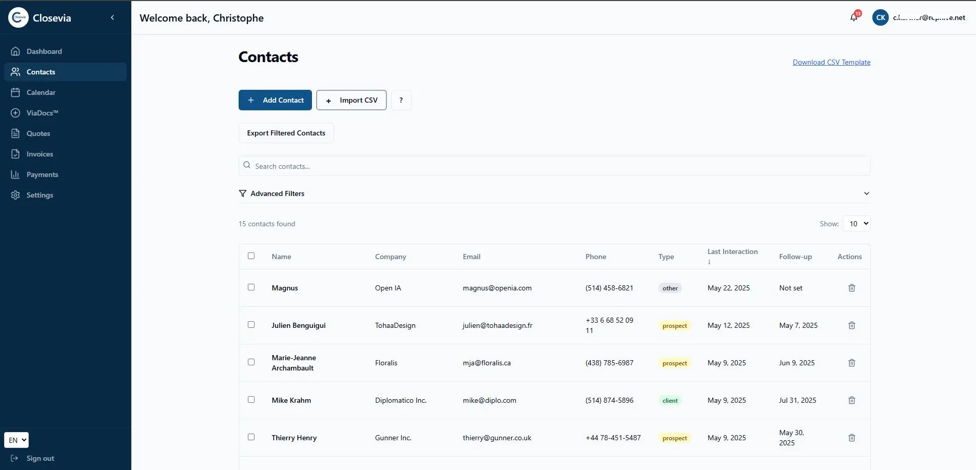 Screenshot 1 of Closevia