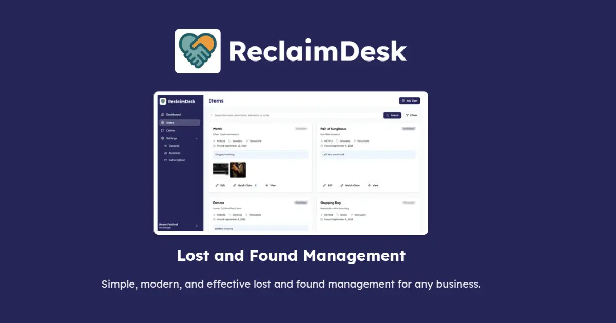 Screenshot 1 of ReclaimDesk