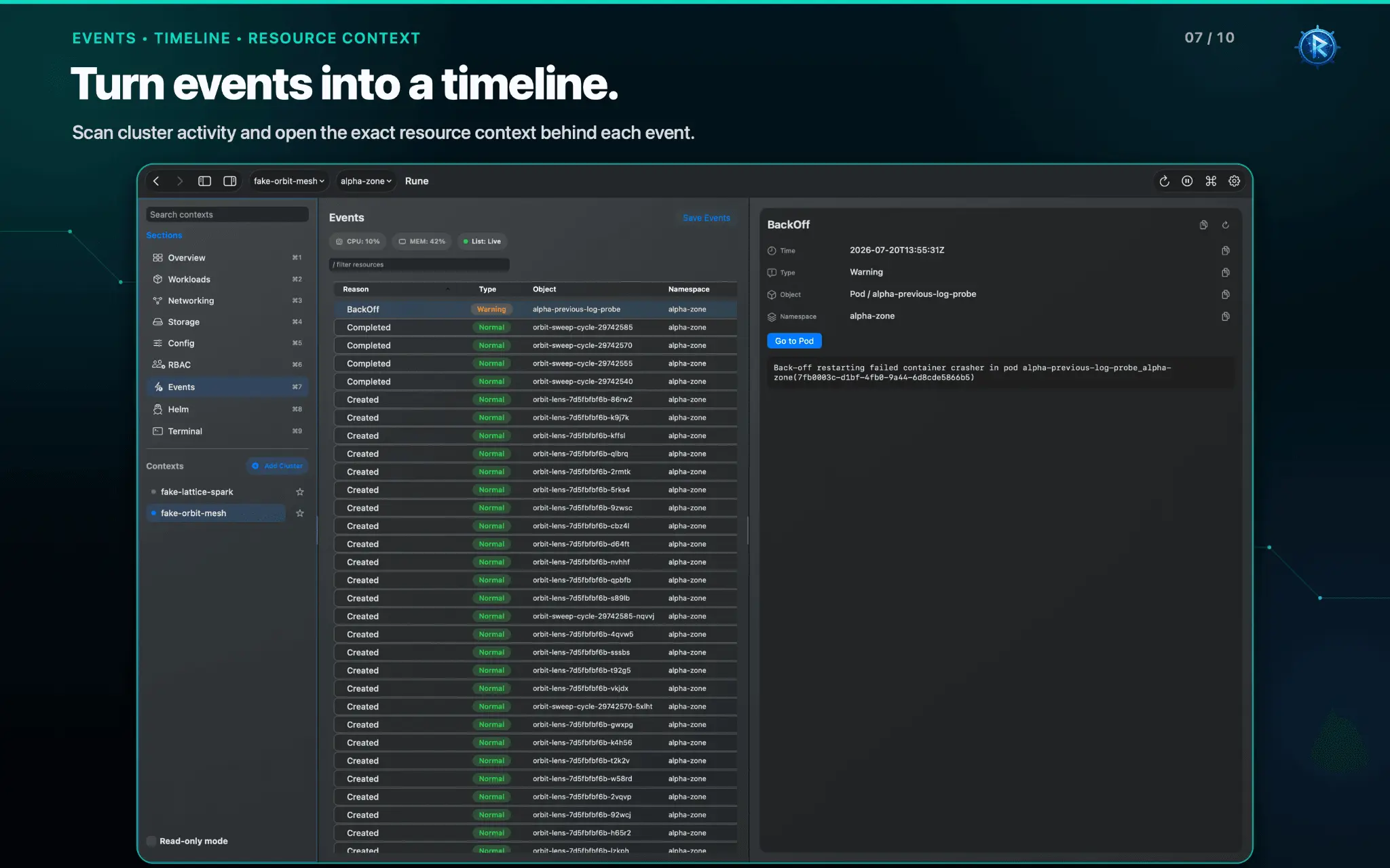 Screenshot 7 of Rune Kubernetes Client