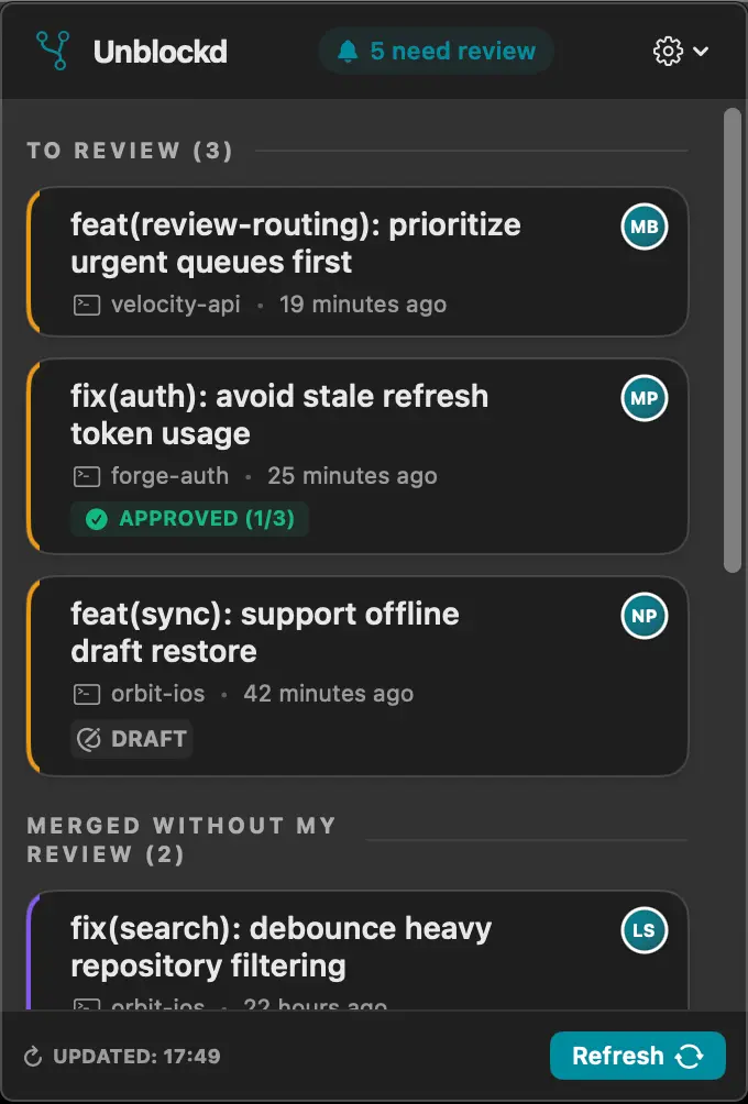 Screenshot 1 of Unblockd