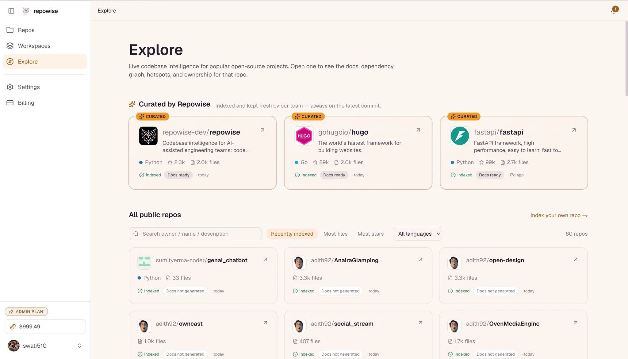 Screenshot 2 of Repowise