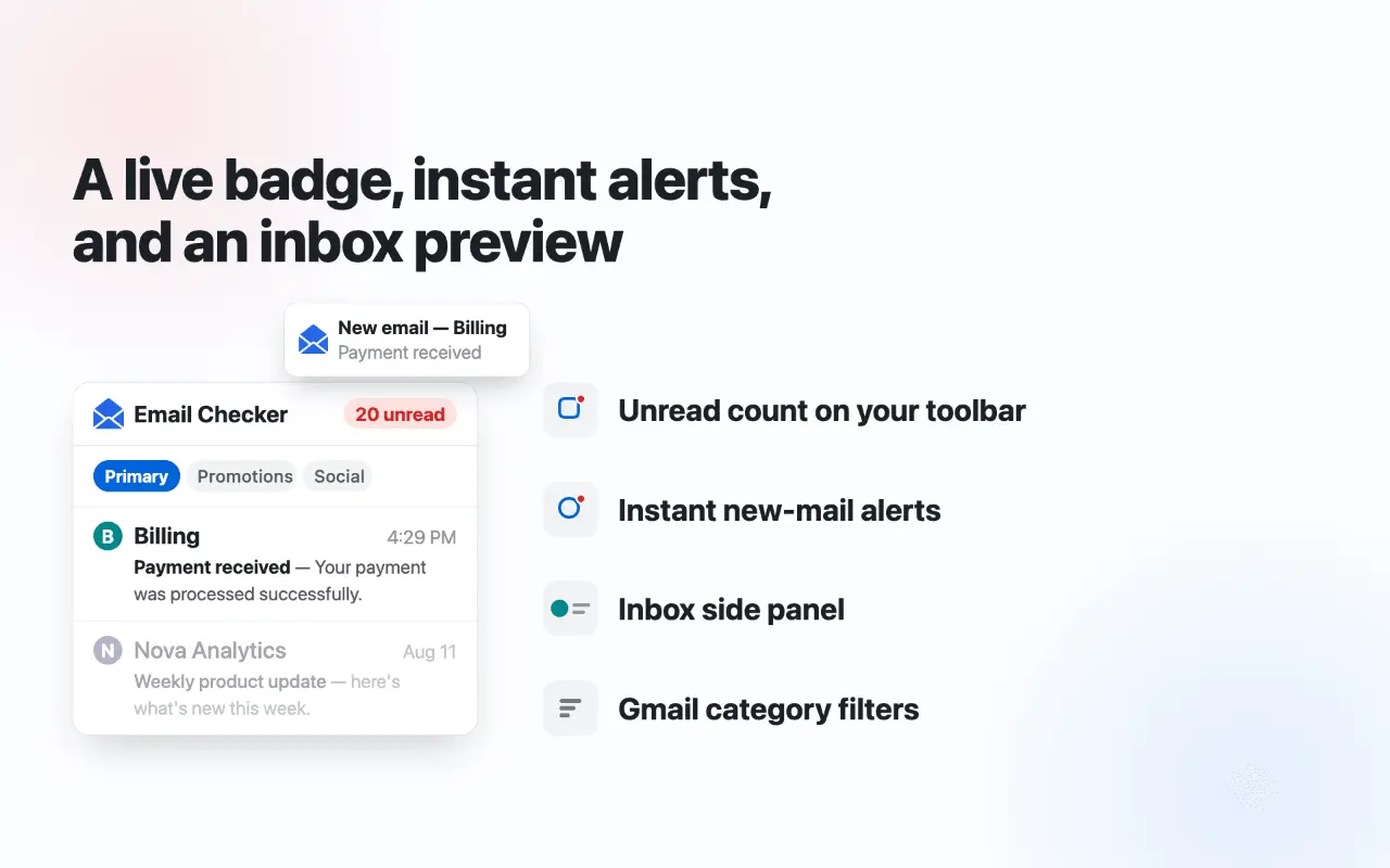 Screenshot 2 of Email Checker for Gmail & Outlook