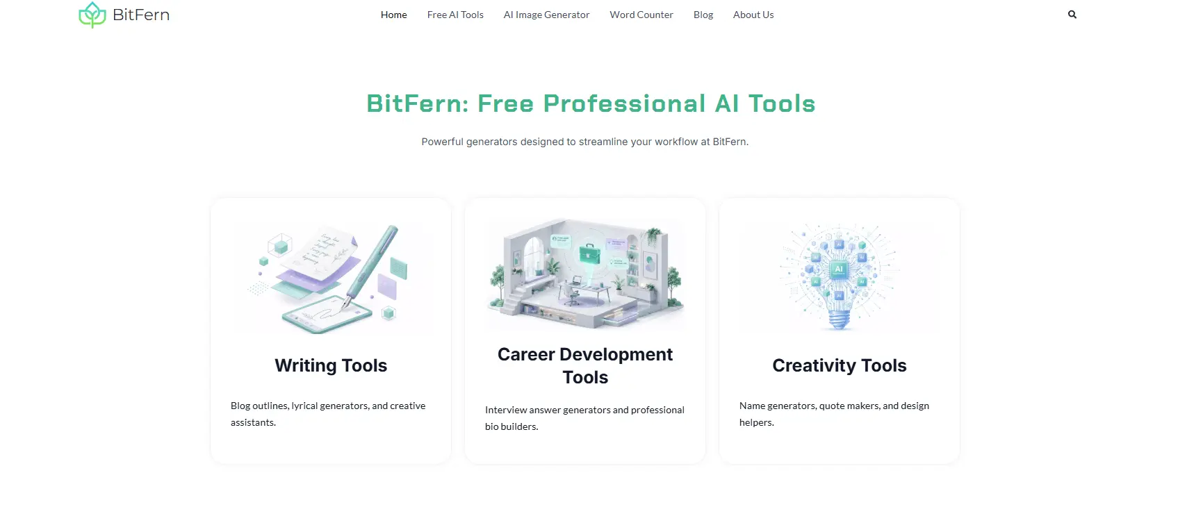 Screenshot 1 of BitFern - Free Online Tools