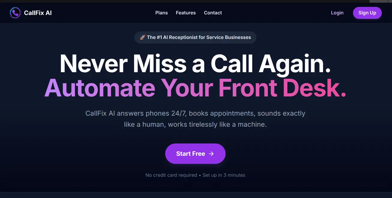 Screenshot 1 of CallFix AI