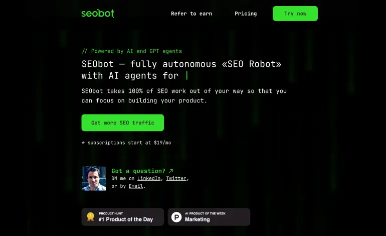 Screenshot 1 of SEObot