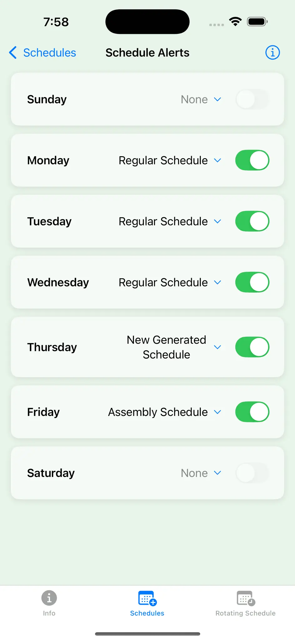 Screenshot 2 of iSchedulEDU