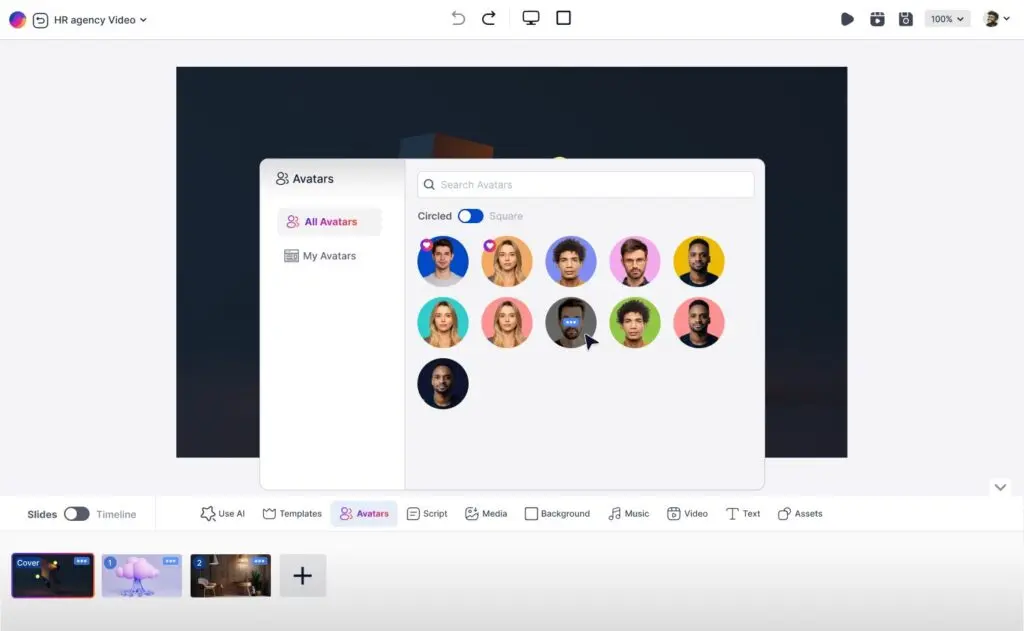 Screenshot 1 of vidBoard AI