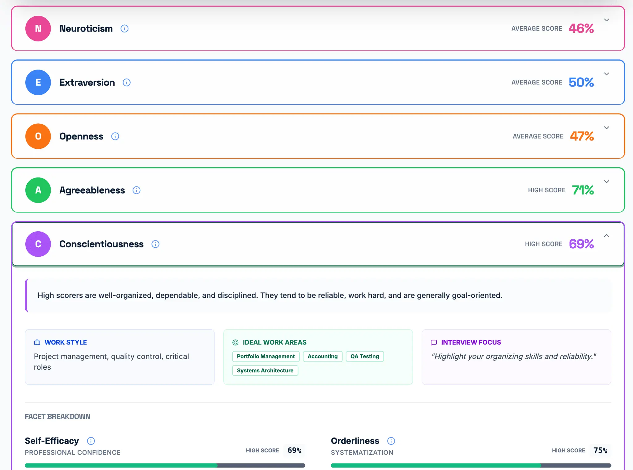Screenshot 6 of WorkFive - Free Assessment for Work