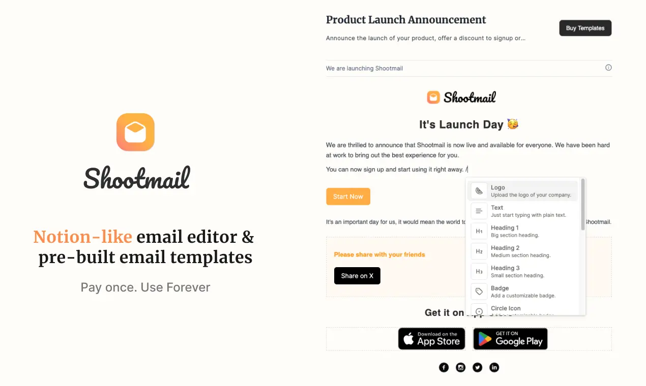 Screenshot 1 of Shootmail