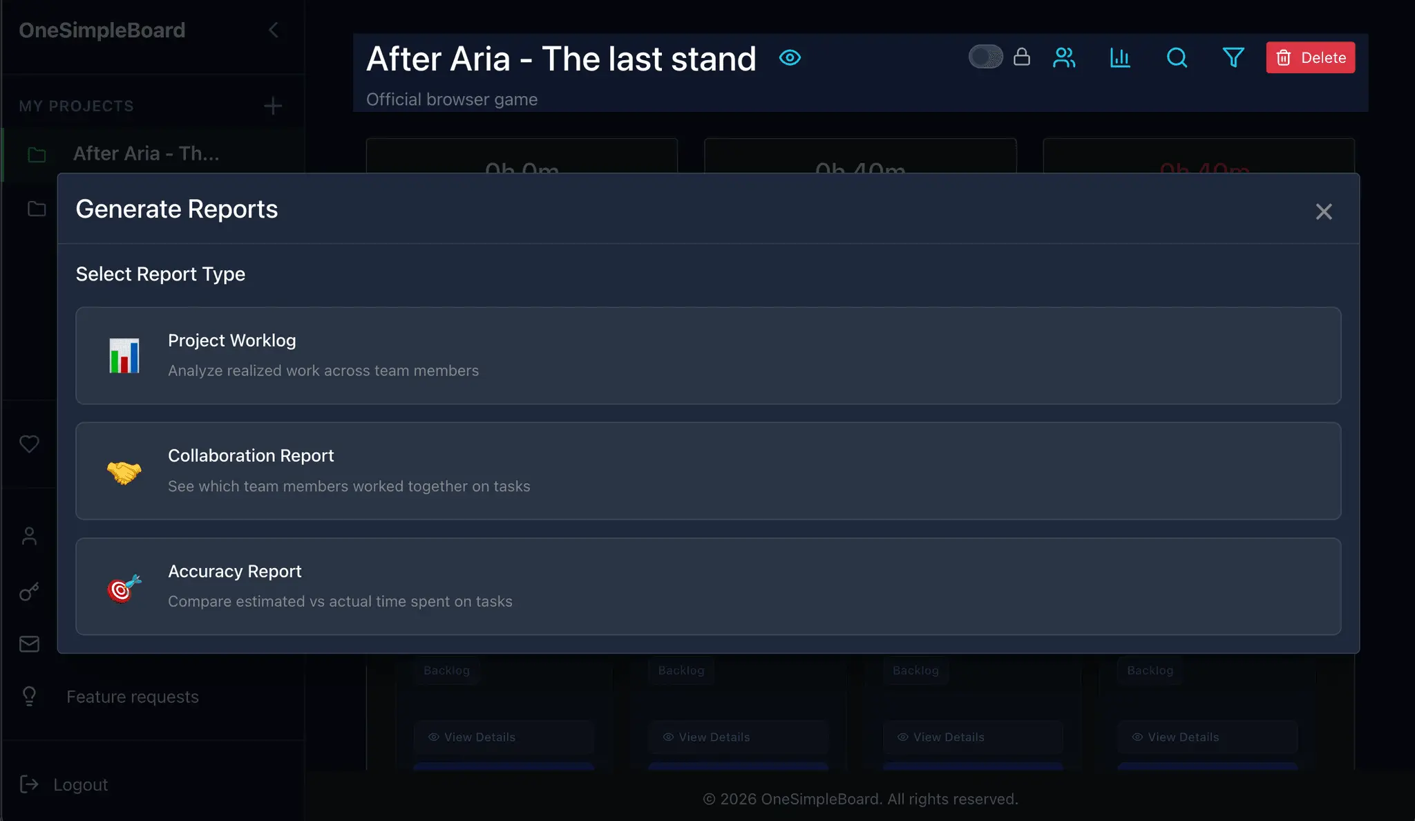 Screenshot 4 of OneSimpleBoard