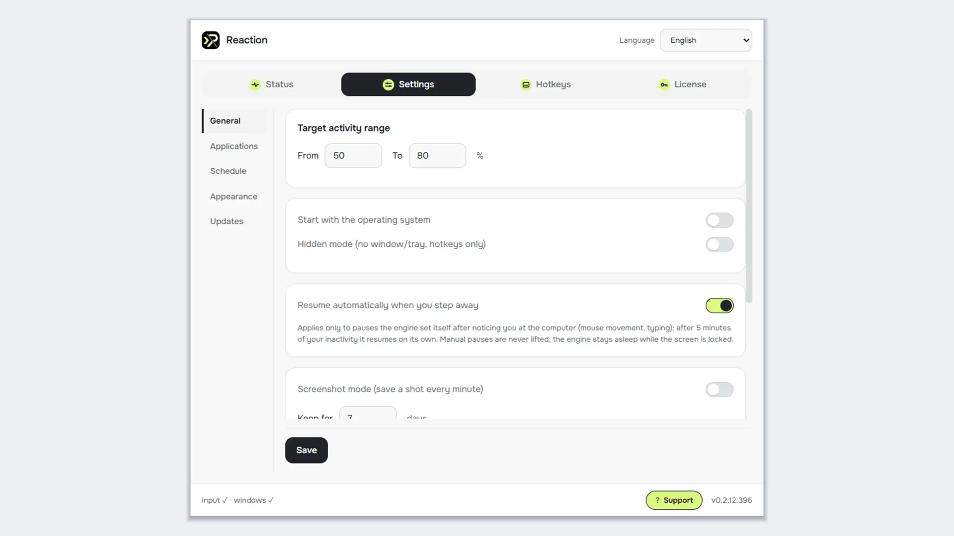 Screenshot 1 of Reaction