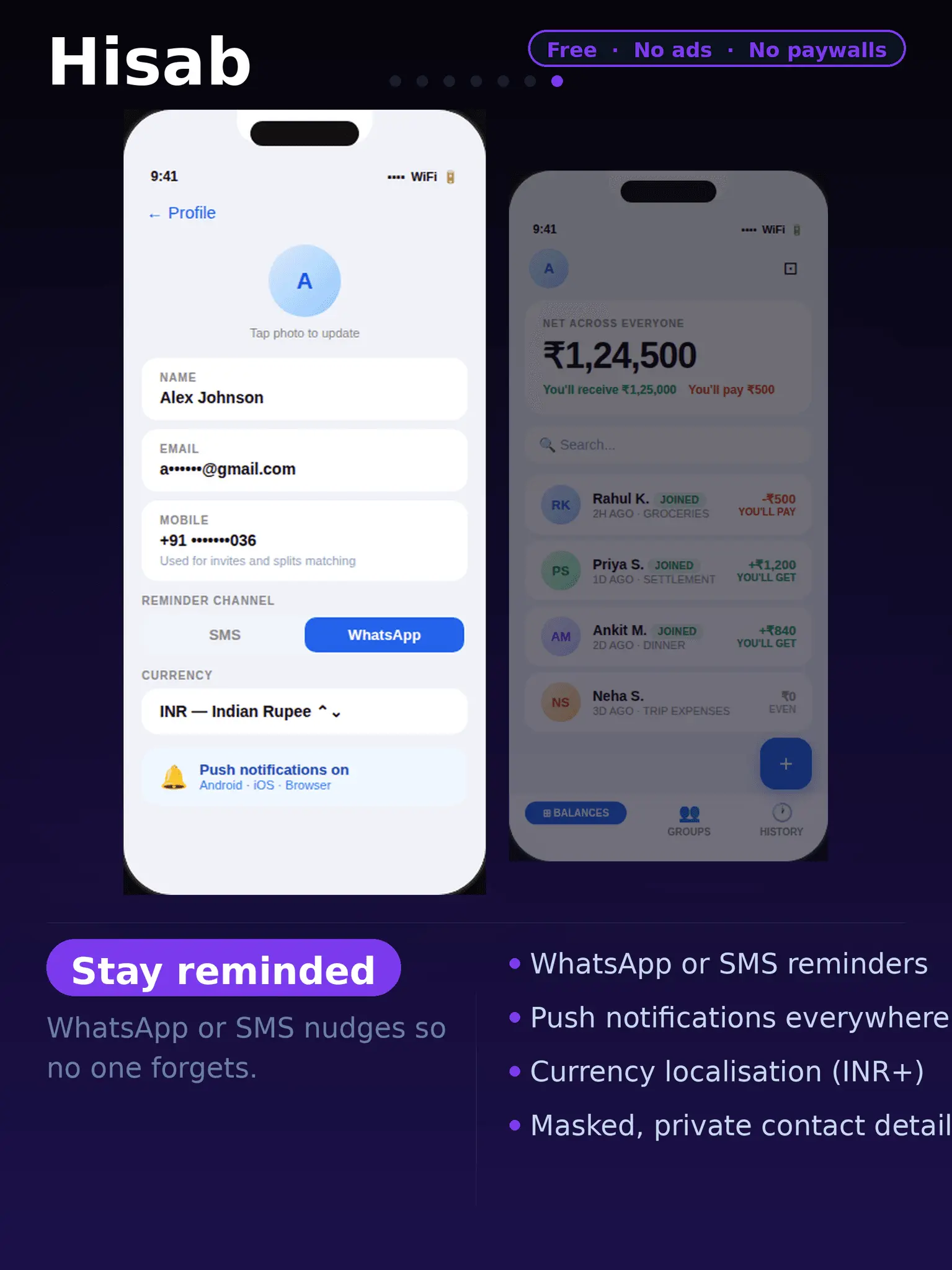 Screenshot 1 of Hisab