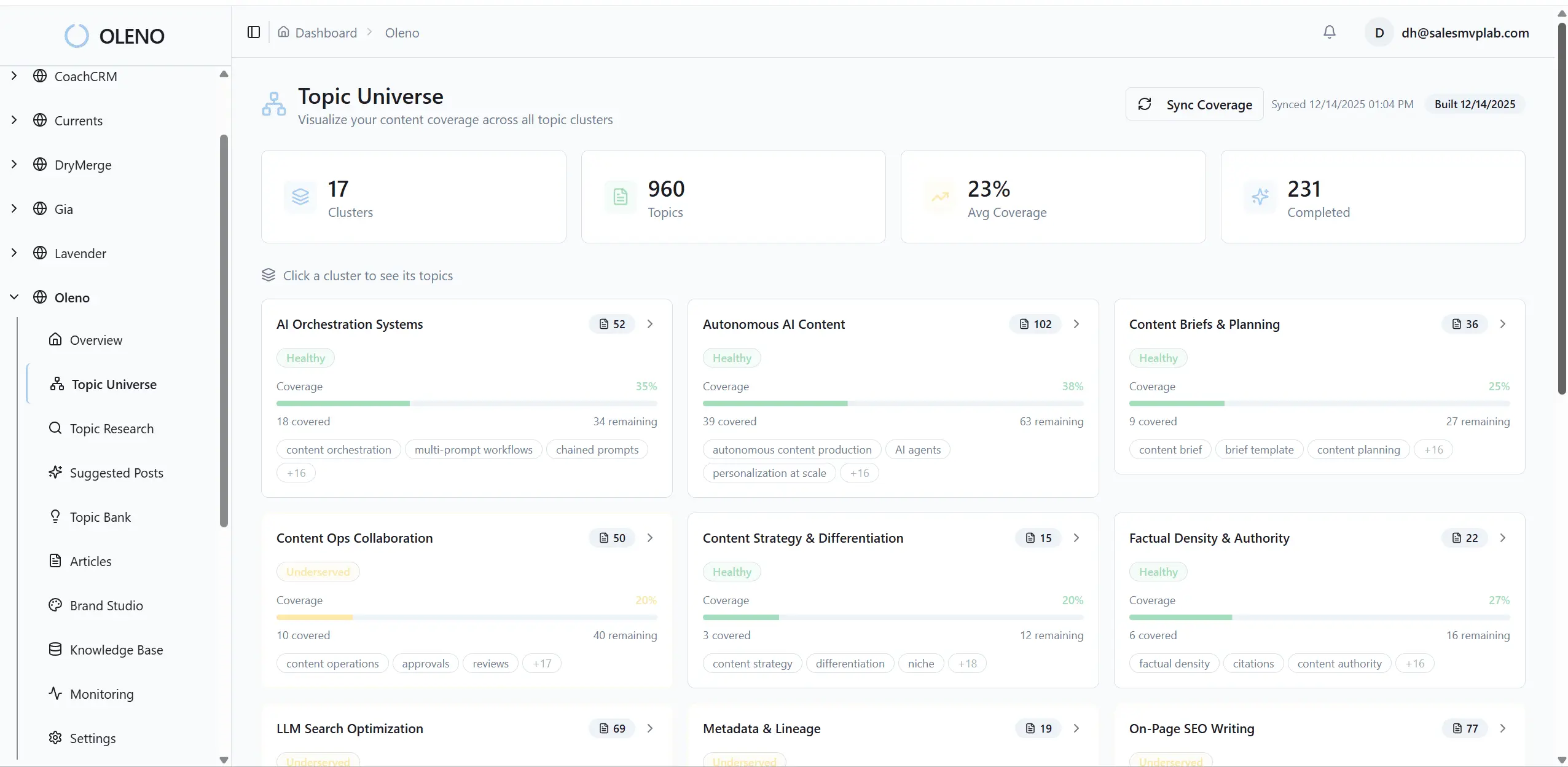 Screenshot 2 of Oleno