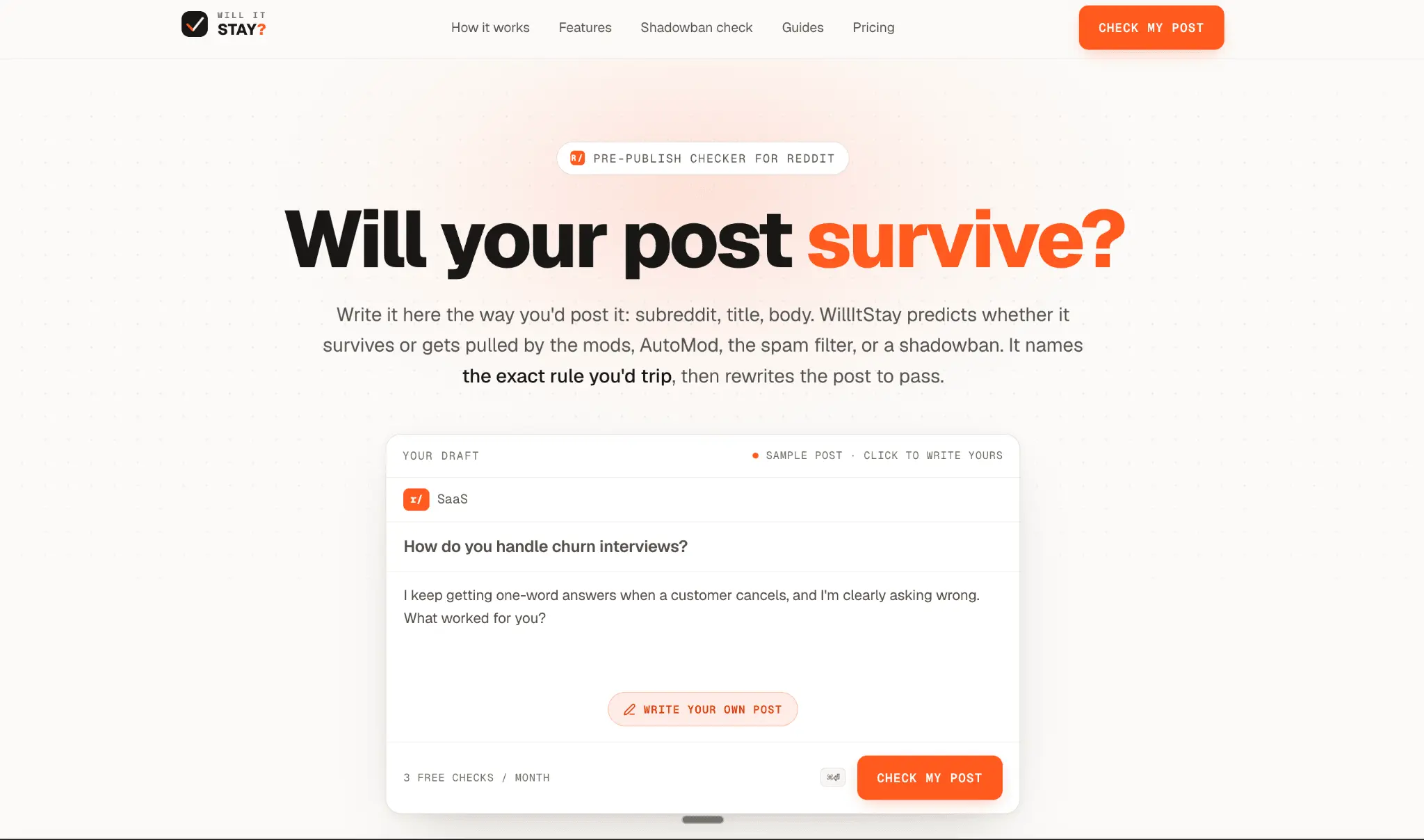 Screenshot 1 of WillItStay