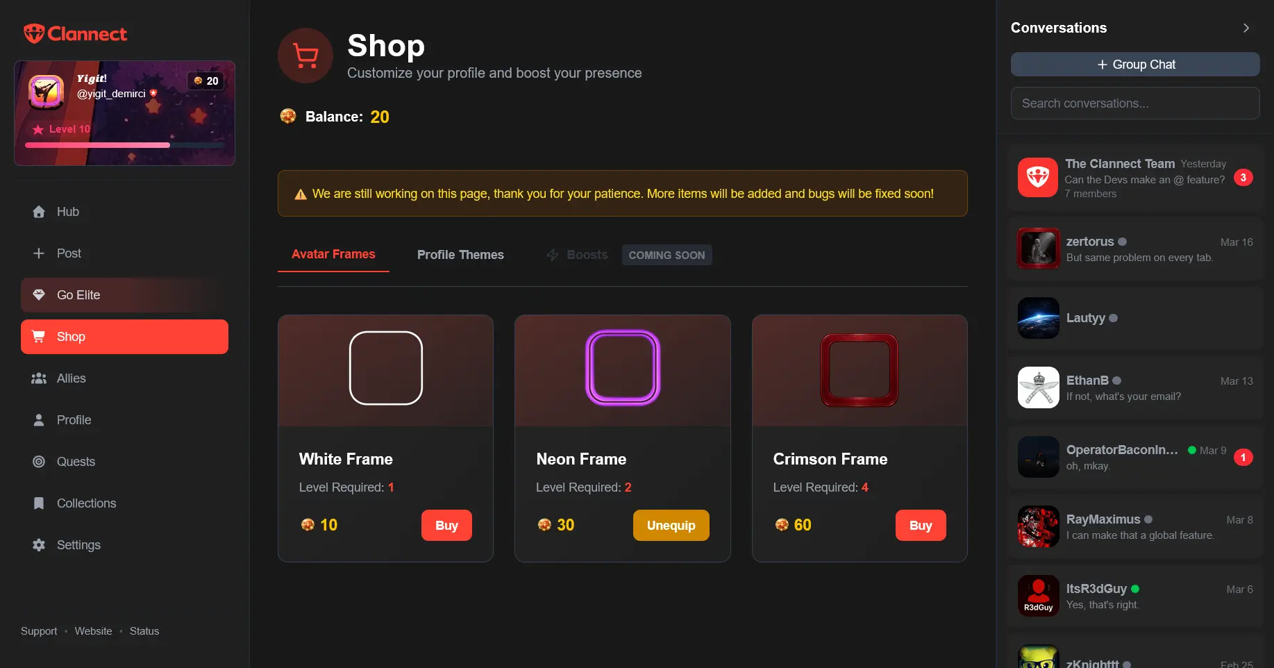 Screenshot 3 of Clannect