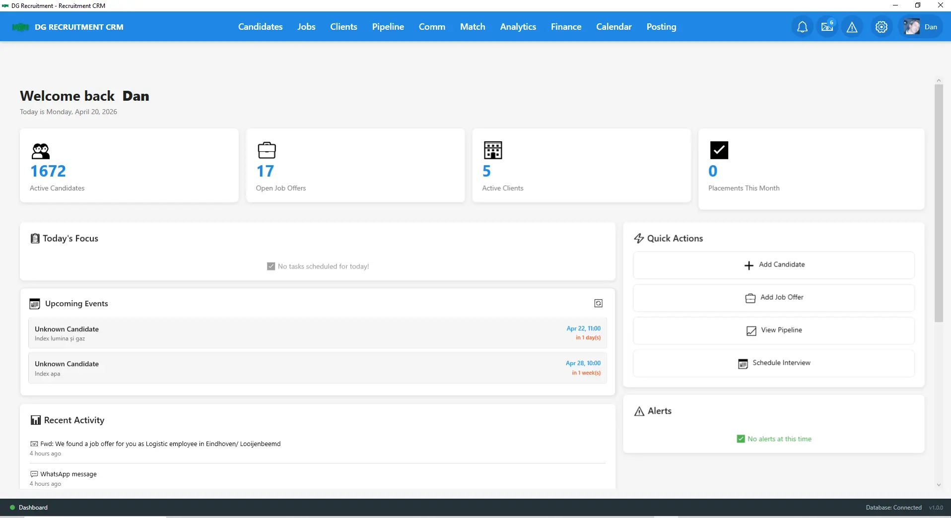 Screenshot 1 of Recruitment CRM