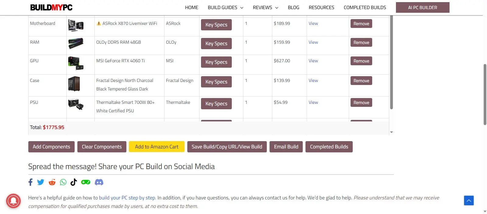 Screenshot 4 of AI PC Builder