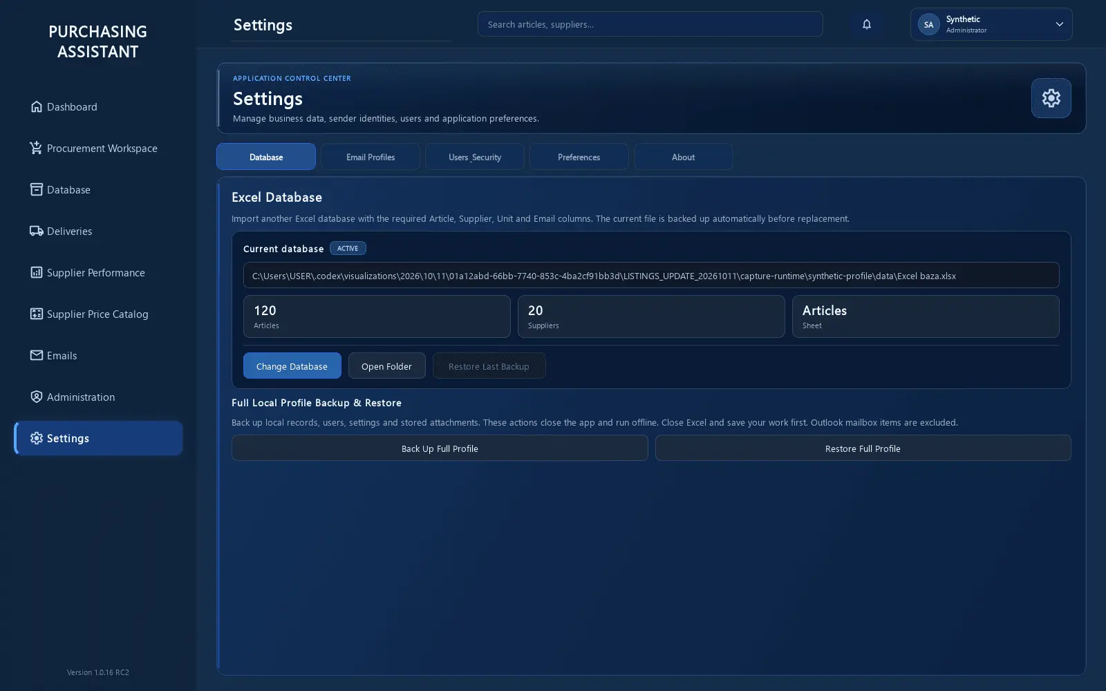 Screenshot 2 of Purchasing Assistant