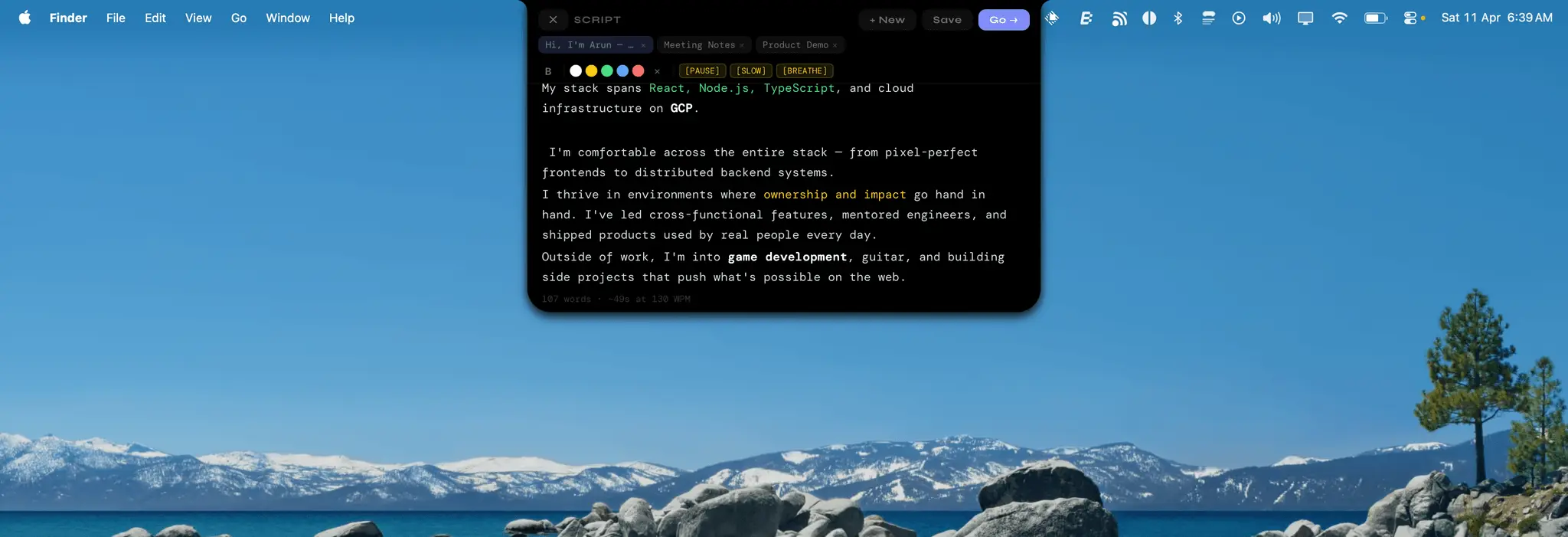 Screenshot 3 of OpenTeleprompter V3