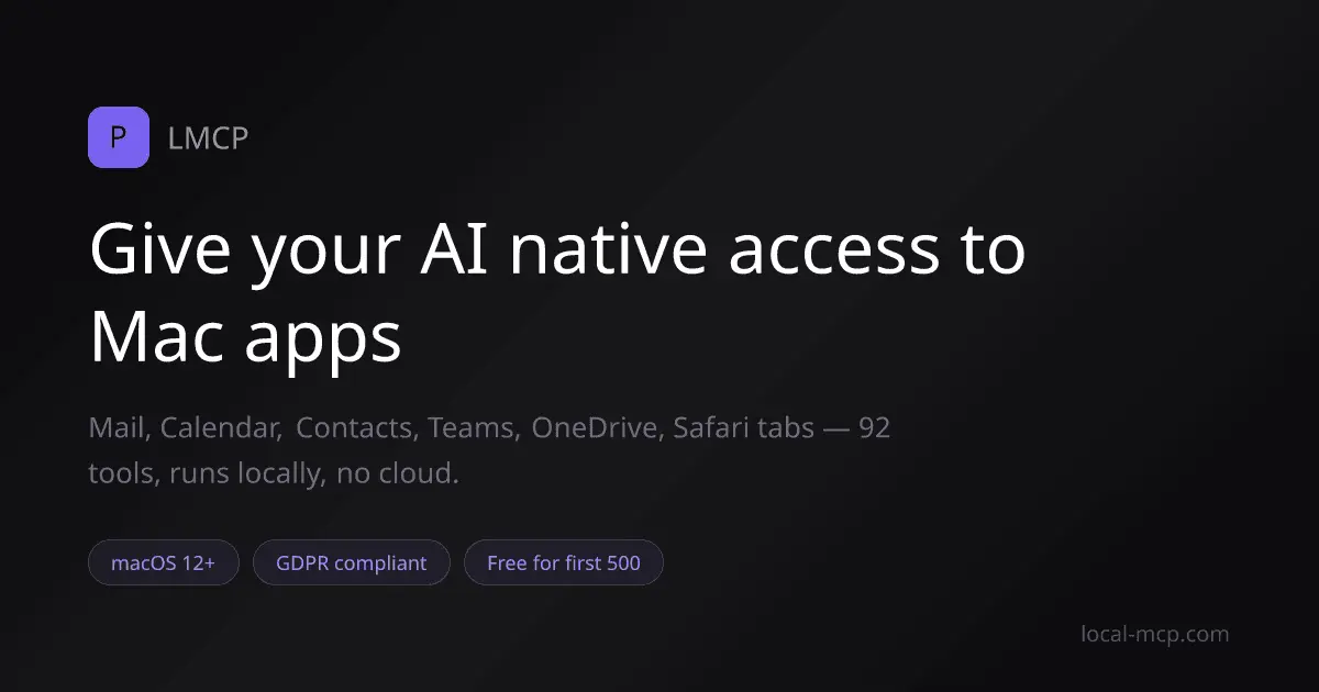 Screenshot 1 of Local MCP (LMCP)