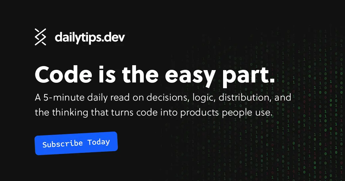 Screenshot 1 of dailytips.dev