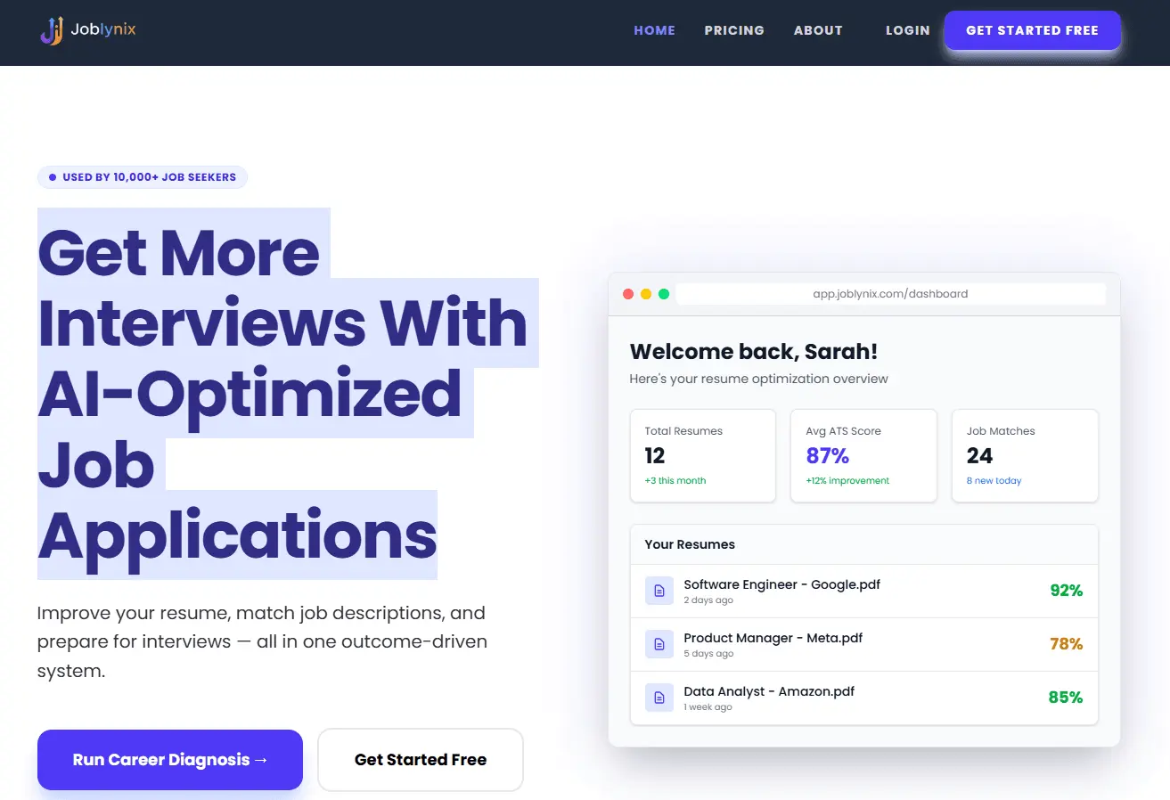 Screenshot 1 of Joblynix