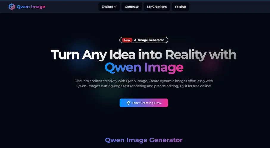 Screenshot 1 of Qwen Image Generator