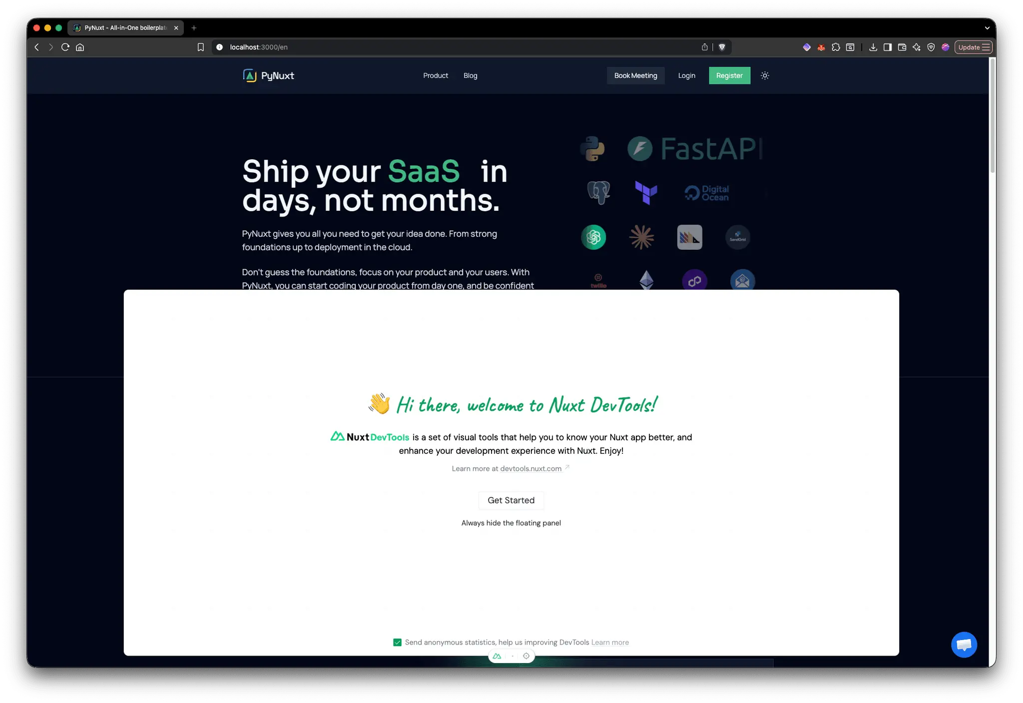 Screenshot 3 of PyNuxt