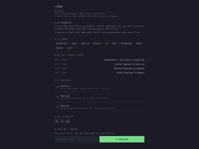 Screenshot 3 of mnml.page