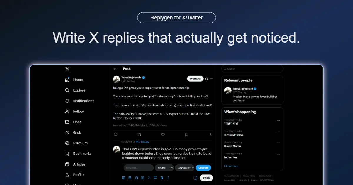 Screenshot 2 of ReplyGen
