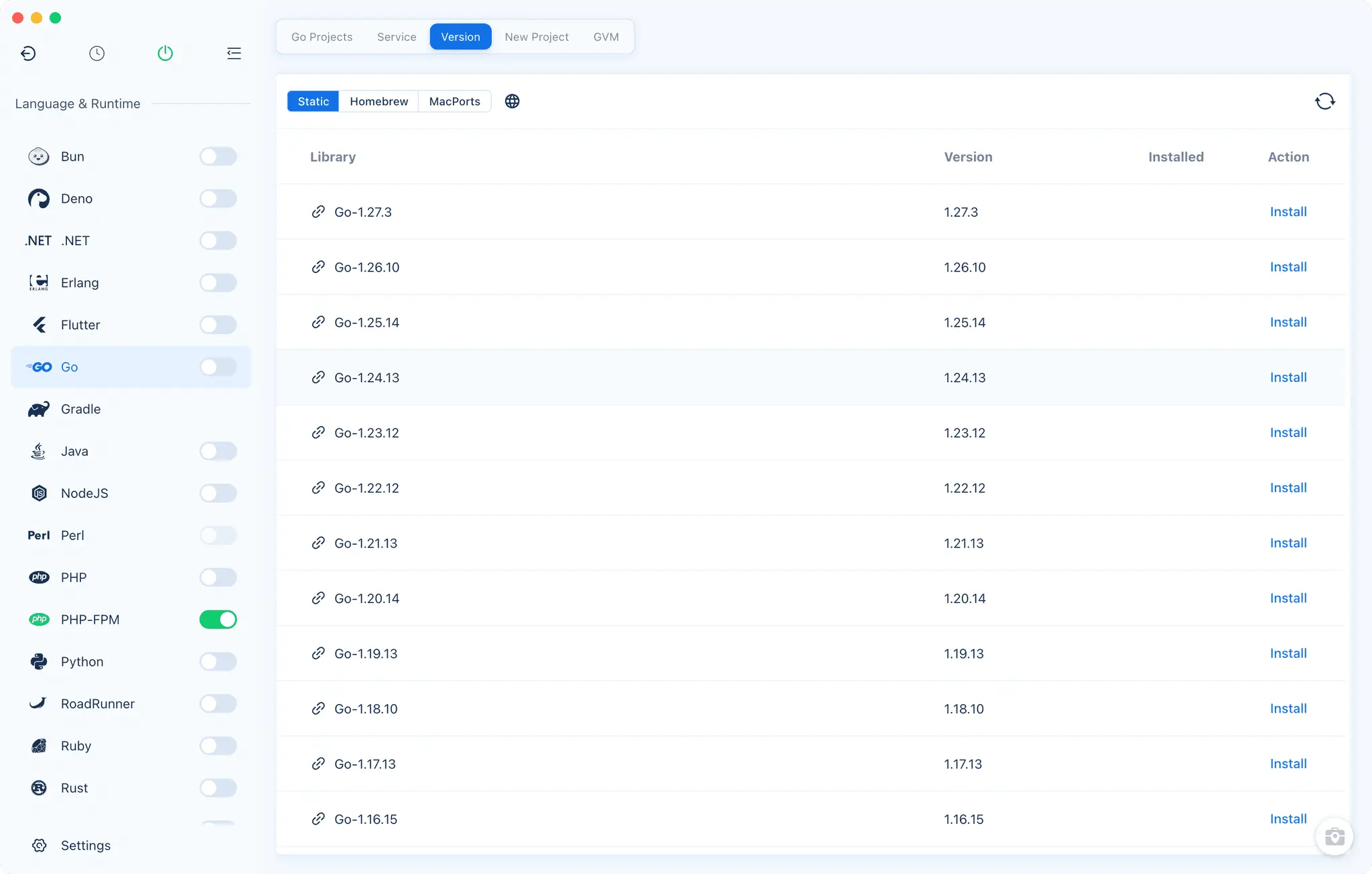 Screenshot 3 of FlyEnv