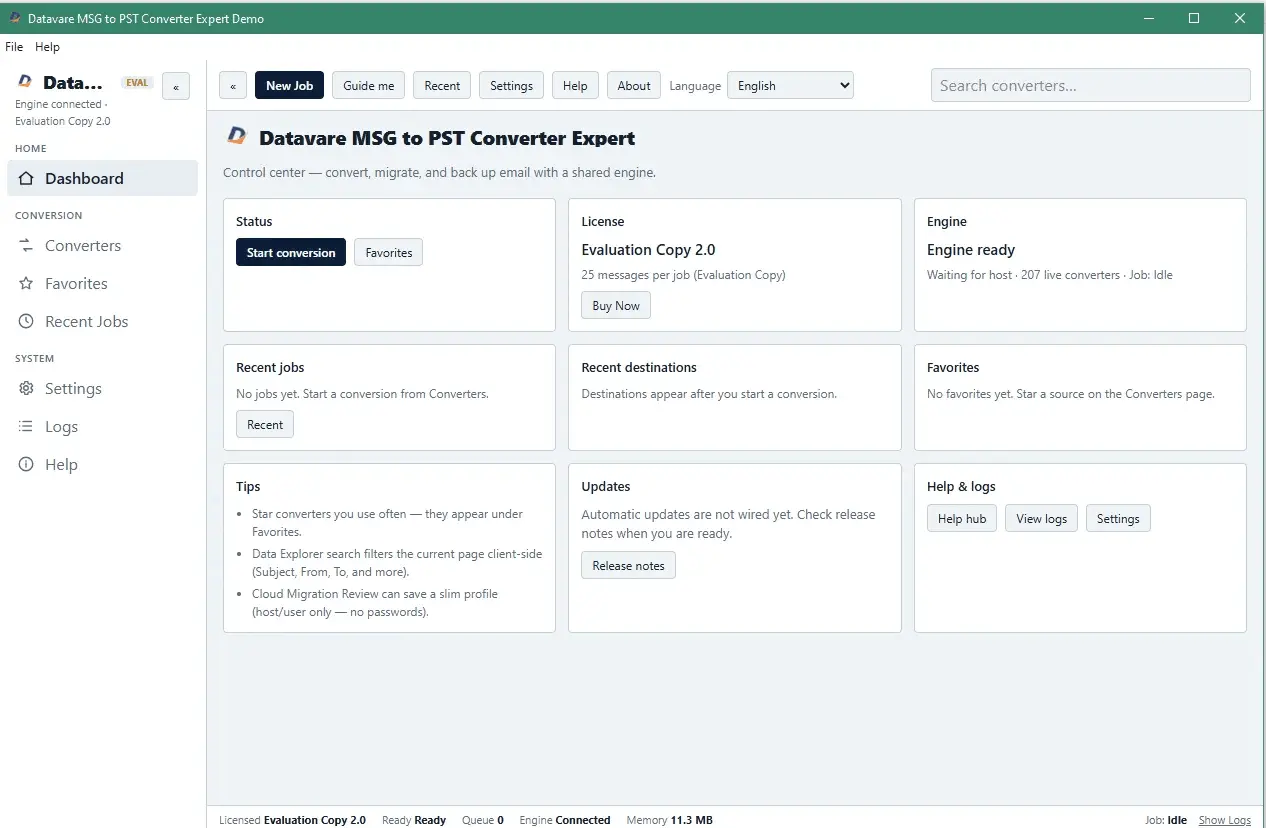 Screenshot 4 of DataVare MSG to PST Converter