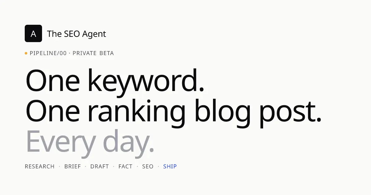 Screenshot 2 of The SEO Agent