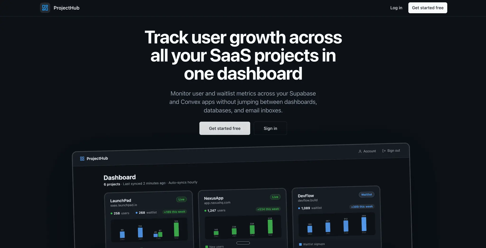 Screenshot 1 of ProjectHub