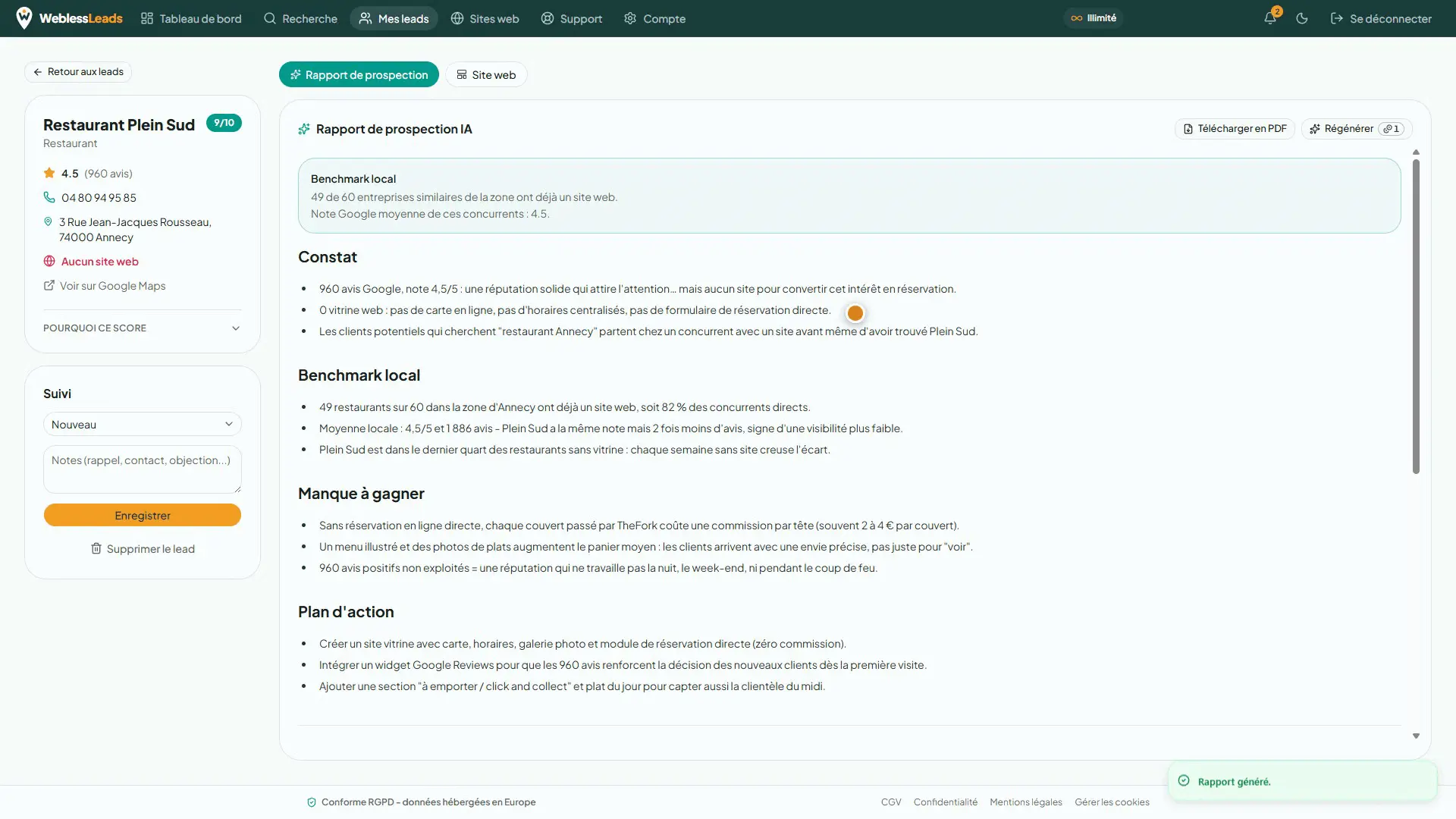 Screenshot 5 of WeblessLeads