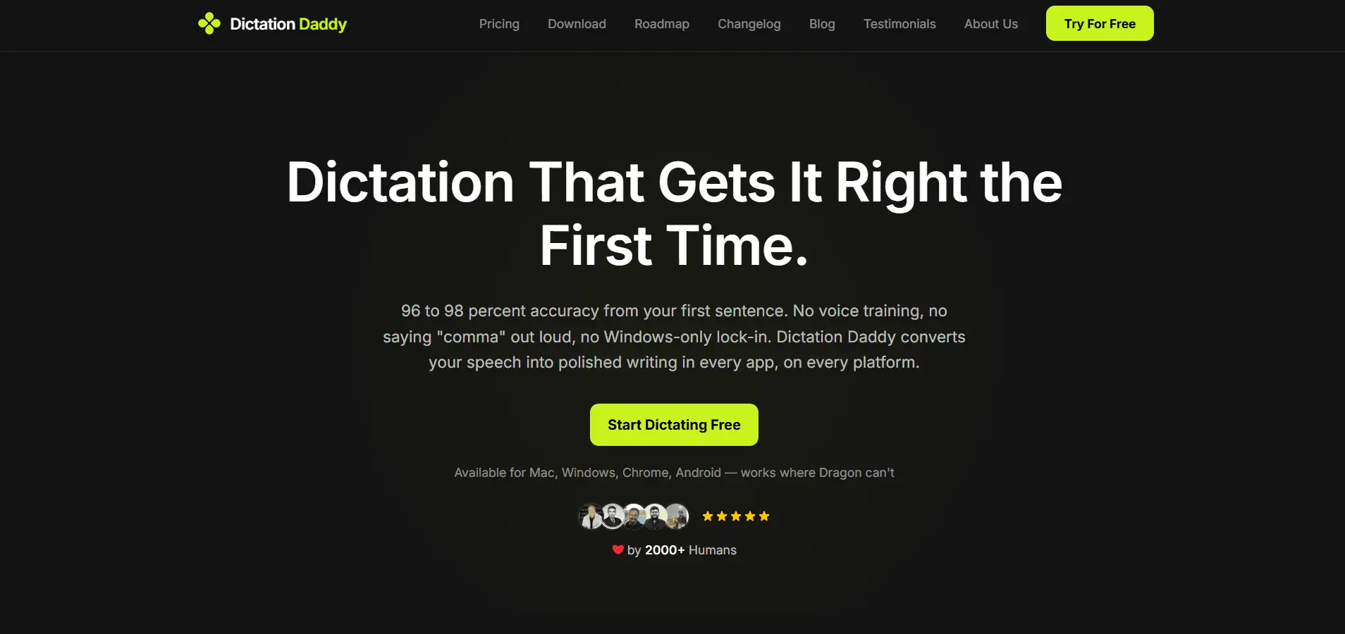Screenshot 1 of Dictation Daddy