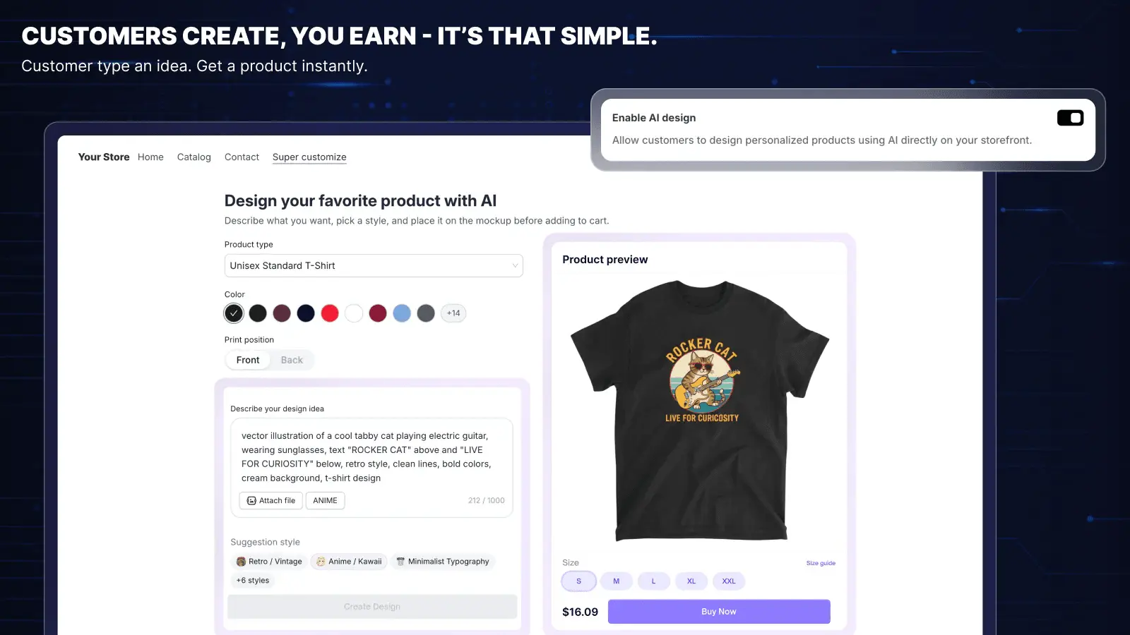 Screenshot 3 of SenHub – AI Print on Demand for Shopify