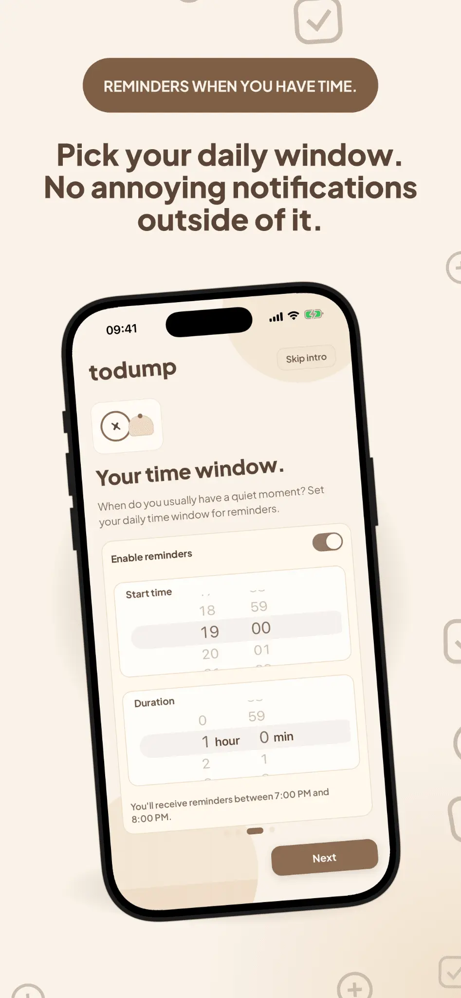 Screenshot 4 of todump: Brain Dump & Reminder