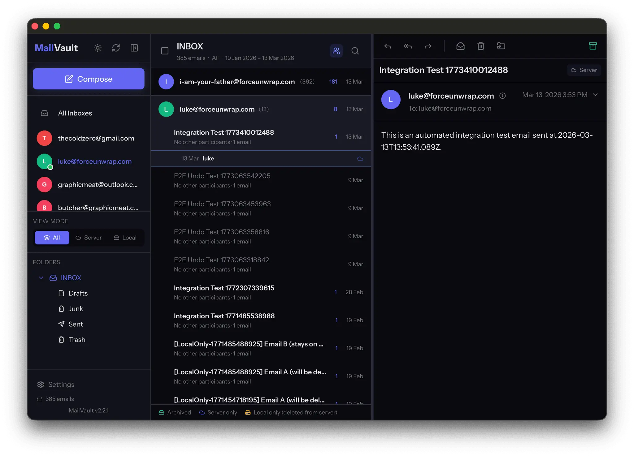 Screenshot 3 of MailVault