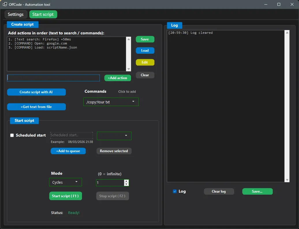 Screenshot 3 of OffCode Automation tool | AI Powered