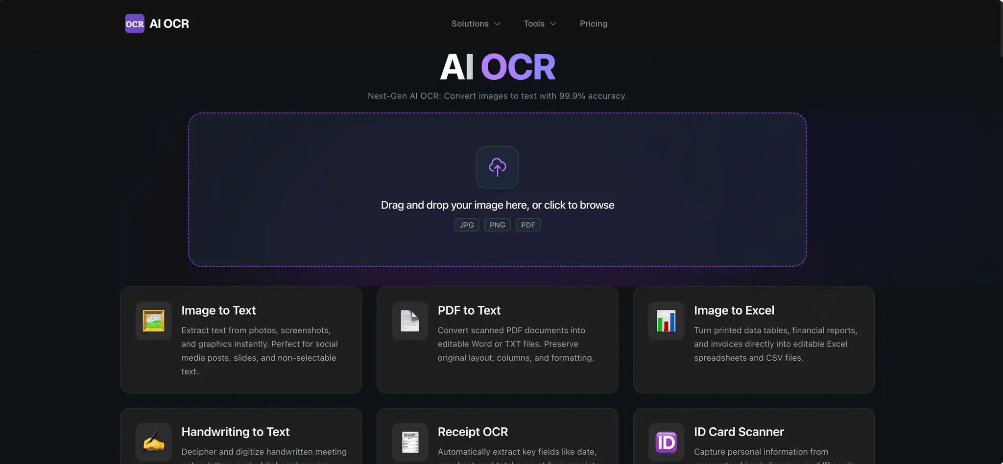 Screenshot 1 of Free AI OCR Tool