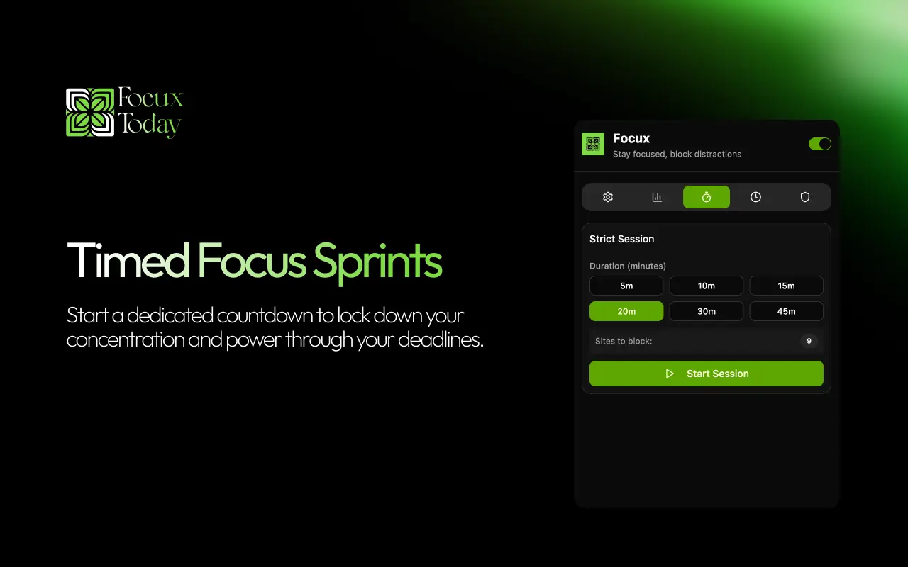 Screenshot 1 of Focux- Mindful Blocking